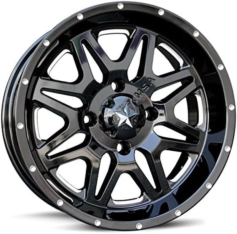MSA M26 Vibe UTV Wheels/Rims Black Mill 16" Teryx Mule