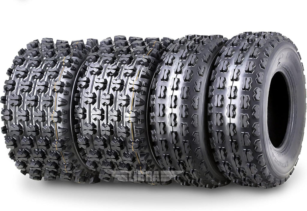 Set of 4 Sport ATV Tires 21X8-9 Front & 22X10-10 Rear /4PR GNCC Race Tires