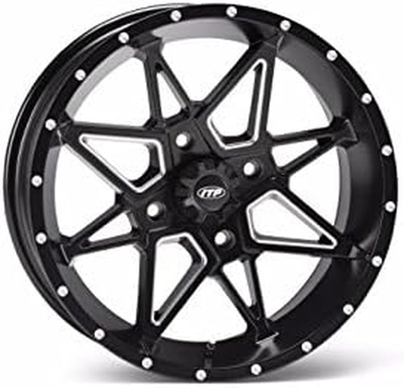 Tornado UTV Wheels/Rims Milled/Black 14" Teryx Mule