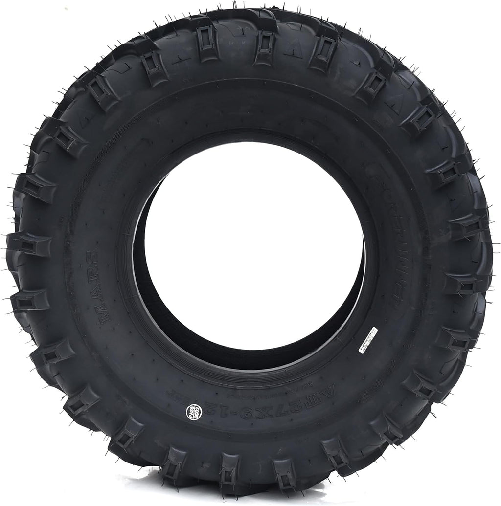 2Pack 27X9-12 ATV Tires, 6PR All Terrain Tires,27X9-12 Trail Tires,Tl ATV/UTV Tires,Sand/Mud Off-Road Tires (Tubeless)