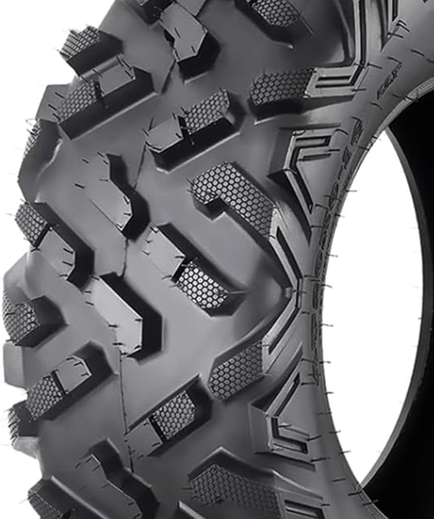 25X8-12 ATV Tires, 6PR All Terrain 25X8-12 TL ATV UTV Trail Sand Mud Off-Road Tires (Pack of 2, Tubeless)