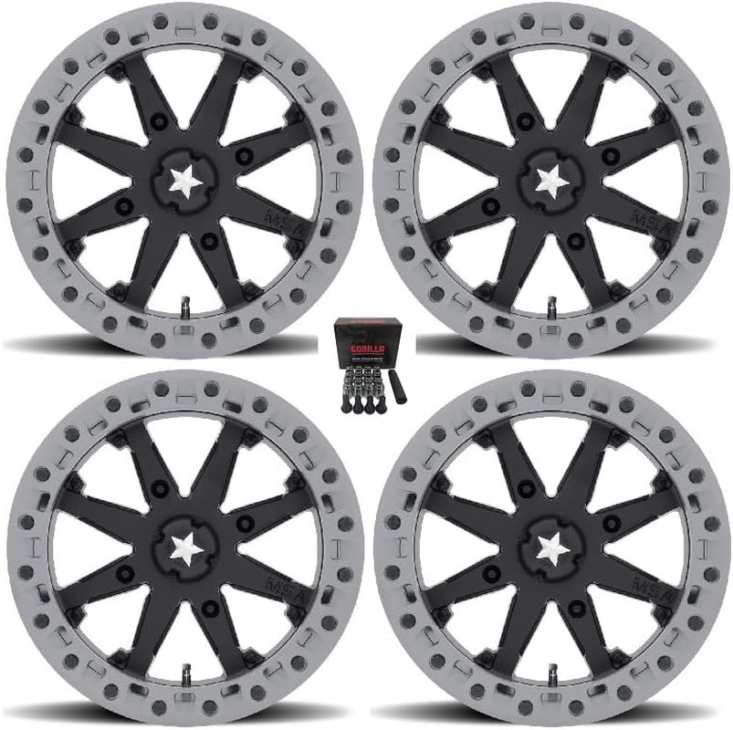 MSA M31 Lok2 UTV Wheels/Rims Black 14" Teryx Mule