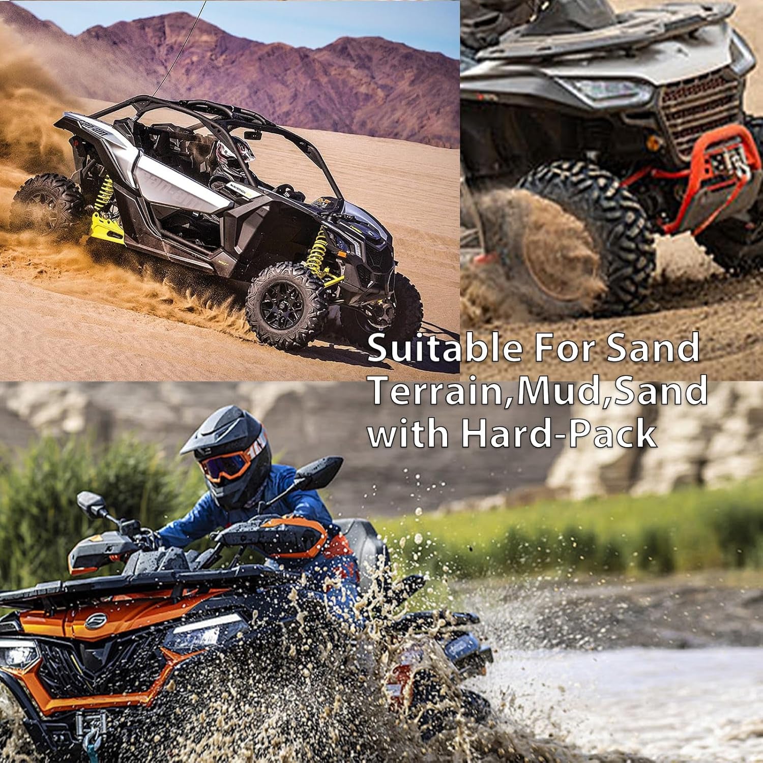2 Pack of 26X9-12 Atv Tires,6Pr All Terrain Atv Tires 26X9-12 for 4 Wheeler Tires Atv Utv Mud Sand off Road Trail Tire,Not Include Tubeless