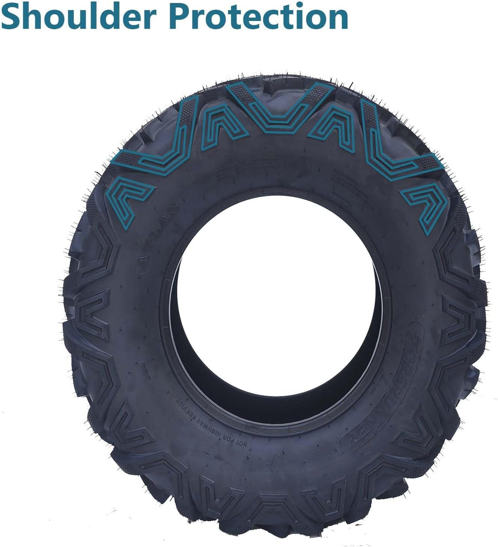 26X11-14 ATV Tire, 6PR, ATV/UTV Tires, All-Terrain Tires, Mud/Trail Tires, Set of 2