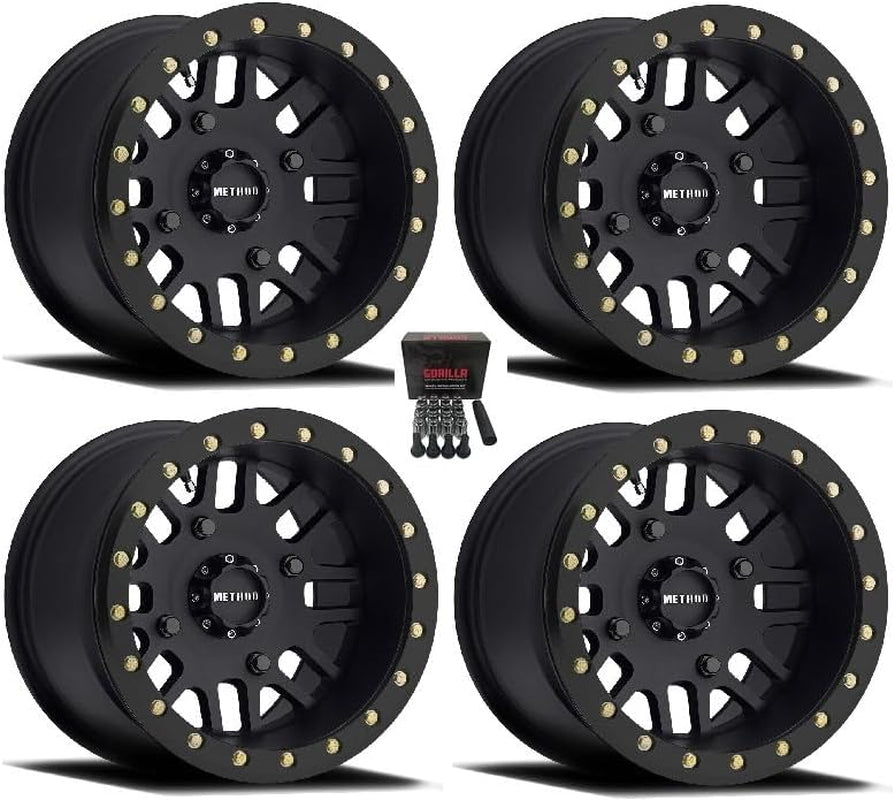 Method 406 Beadlock UTV/UTV Wheels/Rims Black 14" Teryx Mule
