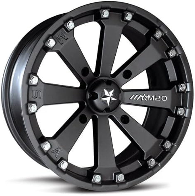 MSA M20 Kore UTV Wheels/Rims Black 16" Mule Pro FXT KRX
